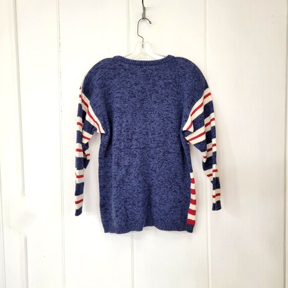 Vintage Stars and Stripes Americana Pullover Cotton Sweater - Picture 2 of 5
